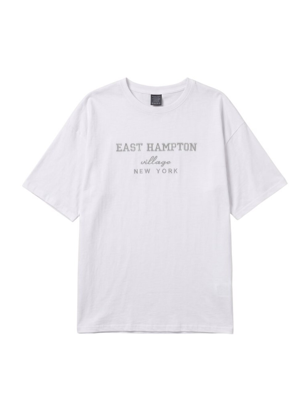 NWOT | East Hampton Village New York Graphic Print White Short Sleeve | Large